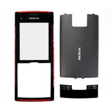 Nokia X2 Cover Zwart/ Rood