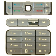 Nokia 3250 Keypad Set Zilver (3-delig)