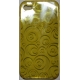 TPU Silicon Case Circle Design Geel voor Apple iPhone 4