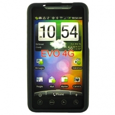 Hard Case Zwart met Rubber Frame voor HTC Evo 4G