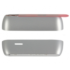 Nokia E7-00 Top en Bodem Cover Zilver