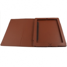 Lederen Beschermtas Flip met Houder Bruin voor Apple iPad2/ iPad3/ iPad4