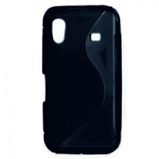 TPU Silicon Case S-Line Zwart voor Samsung S5830 Galaxy Ace