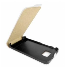 Leder Beschermtasje Elegant Magnetic Flip Wit voor Samsung i9100 Galaxy S II