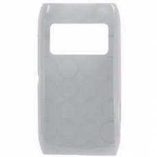 TPU Silicon Case Cirkel Design Wit voor Nokia N8