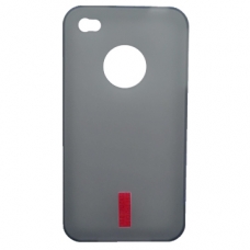 TPU Silicon Case Klassiek Grijs voor iPhone 4/ 4S