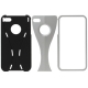 Hard Case Split Dual Zwart/Grijs voor iPhone 4/ 4S