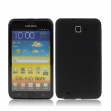 TPU Silicon Case Mat Zwart voor Samsung N7000 Galaxy Note