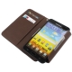Leder Beschermtasje Book Zwart voor Samsung N7000 Galaxy Note