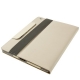 Lederen Beschermtas Frosted met Houder Soft Wit voor Apple iPad 2/ 3/ 4