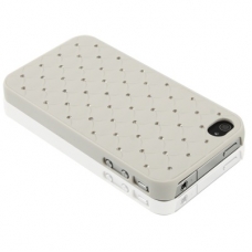 Hard Case Diamond Style Wit voor Apple iPhone 4/ 4S