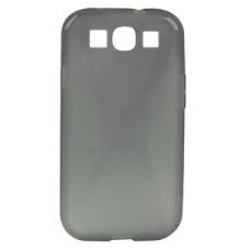 TPU Silicon Case X Design Grijs voor Samsung i9300 Galaxy S III